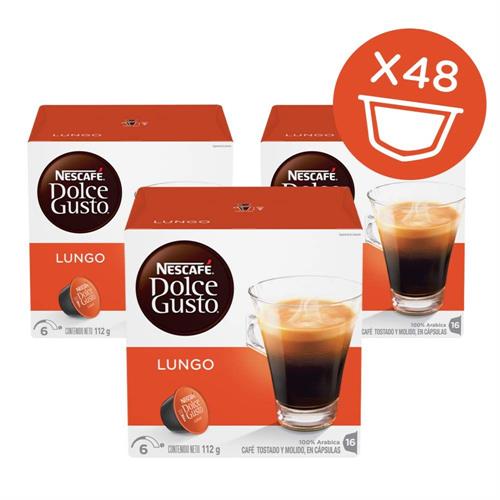 CÁPSULAS DE CAFÉ DOLCE GUSTO LUNGO ( 48 CÁPSULAS  - O LUNGO INTEN