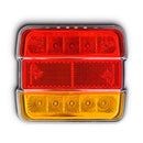 FAROL TRASEIRO LED QUADRADO COM 5 FUNÇÕES, 12 V,