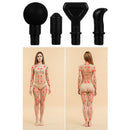 PISTOLA DE MASSAGEM MUSCULAR COM VISOR PRETA