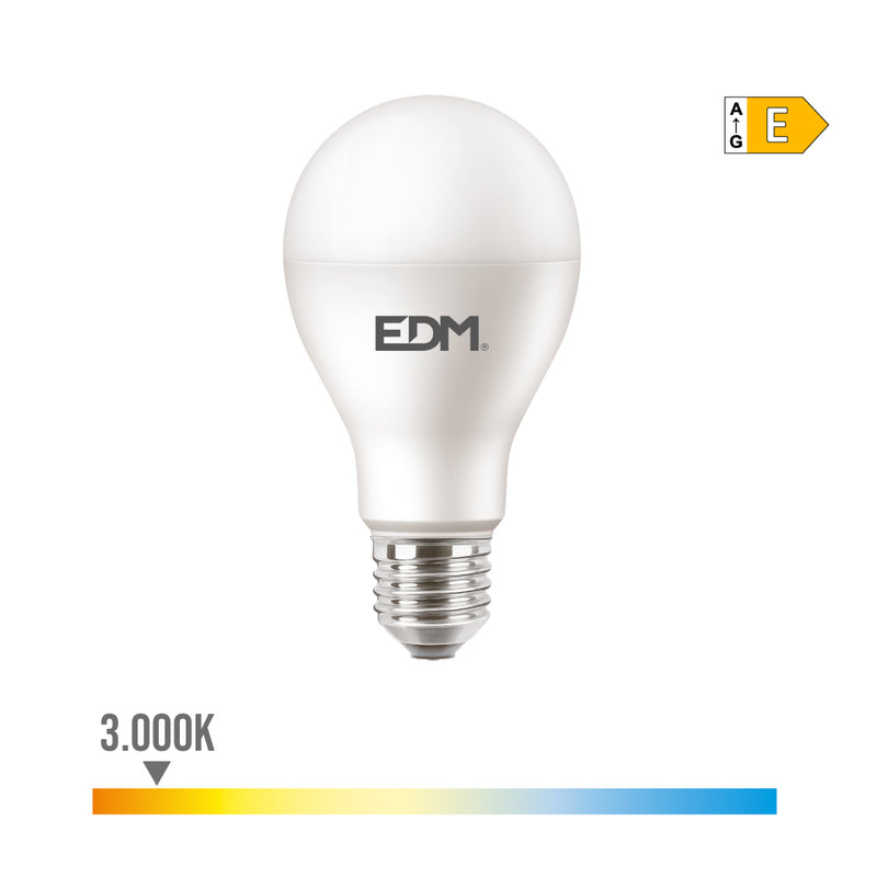 LÂMPADA STANDARD LED E27 15W 1900LM 3000K LUZ QUENTE Ø6,8X12,8CM