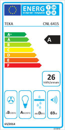 Teka CNL 6415 Semi embutido (deslizante) Aço inoxidável 385 m³/h