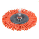 ESCOVA DE DSCO DE NYLON, VASTAGO HEXAGONA 1/4´´ Ø100X10MM 150200