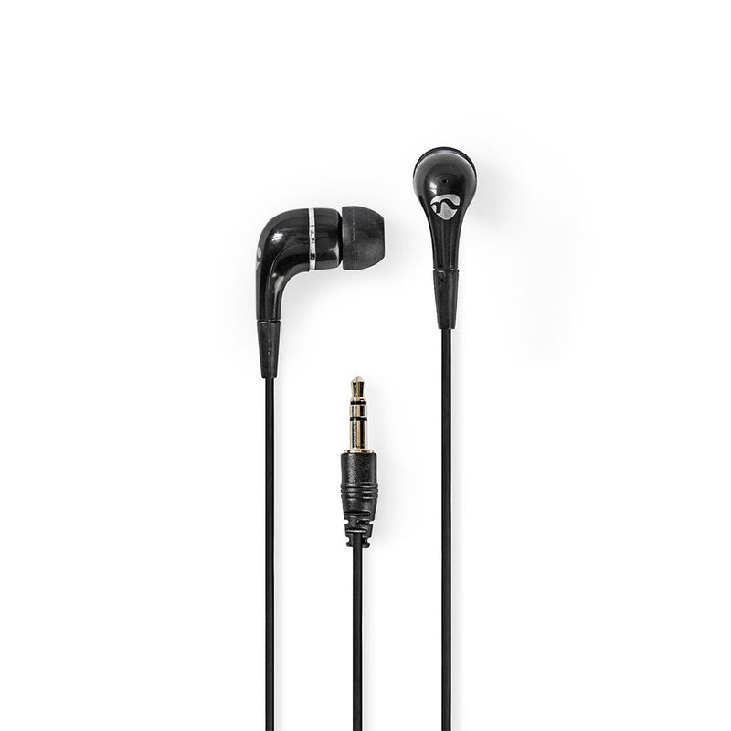 NEDIS AURICULARES C/ FIO 1.20M 3.5MM PRETO