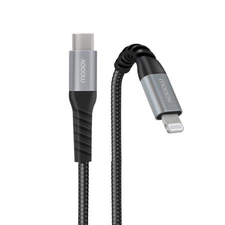 MOOOV CABO LIGHTNING MFIUSB-C REFORÇADO ULTIMATE P IPHONE IPAD 1