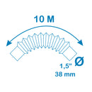 MANGUEIRA AUTOFLUTUANTE Ø3,8CM 10M COR AZUL PE EDM