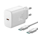 CHARGER JOYROOM JR-TCF11, 25W + CABLE C-C 1M (WHITE)