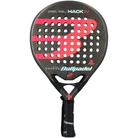 PALA DE PÁDEL BULLPADEL HACK W 2019 (ALE SALAZAR) ROJA Y NEGRA