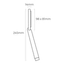 CHUVEIRO DE MÃO ANTI-CALCARE. 1 FUNÇÃO. COR CROMADA. EDM