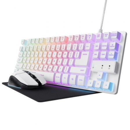 PACK GAMING TRUST GAMING GXT 794W TECLADO RGB + RATÓN RGB + ALFOM