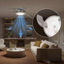 VENTILADOR DE TETO COM PÁS RETRÁTEIS, LED 3 CCT, MOTOR DC 28 W +