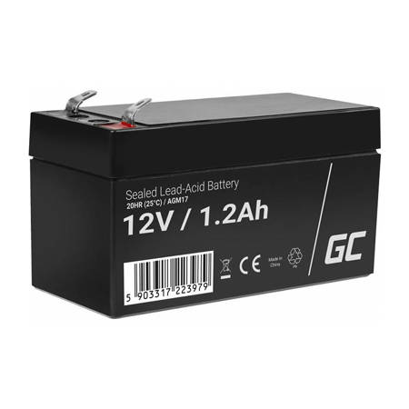 RECHARGEABLE BATTERY AGM 12V 1.2AH MAINTENANCEFREE FOR UPS ALARM