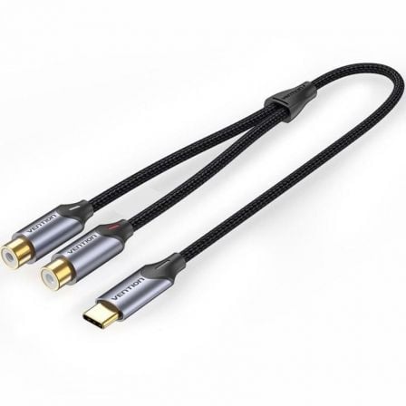 CABLE CONVERSOR VENTION BGVHD 2X RCA HEMBRA - USB TIPO-C MACHO 50