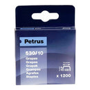 CAIXA 1200 AGRAFOS MOD. 530/10MM 77515 PETRUS