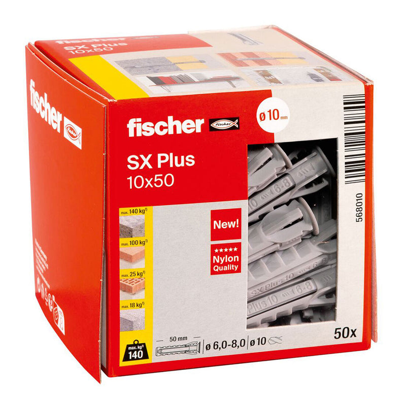 BUCHA FISCHER SX PLUS 10X50 50UNI N10 568010