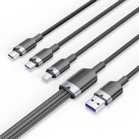 CABLE USB 2.0 LIGHTNING VENTION CTRBG USB MACHO USB TIPO-C MACHO