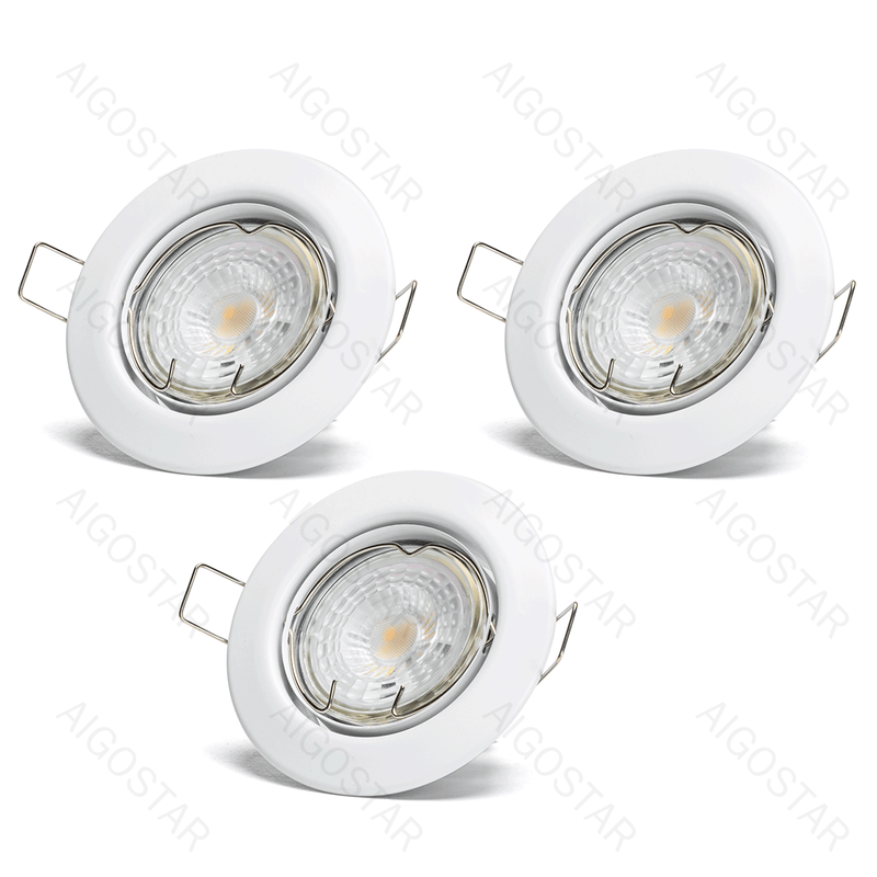 LED SPOTWLE DE ÂNGULO AJUSTÁVEL 4,5W 3000K (RECORTE: 65MM) 3PCS