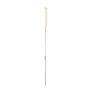 VELA SOLAR EFEITO CHAMA Ø4X90CM BRANCA LUMINEO