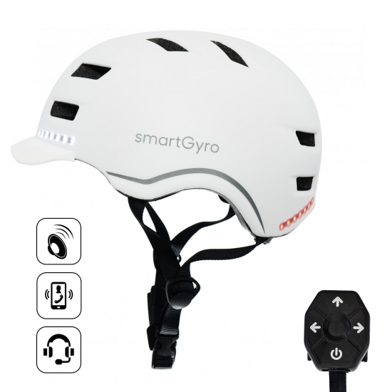 CASCO PARA ADULTO SMARTGYRO HELMET PRO TAMAÑO M BLANCO