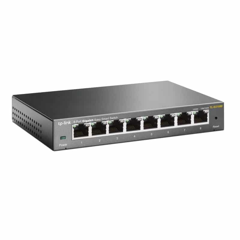 TP-Link TL-SG108E Não-gerido L2 Gigabit Ethernet (10/100/1000) Pr