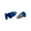 ADAPTADOR SCHUKO MACHO PARA CETAC FÊMEA, 2P+T, 250 V 16 A, AZUL E
