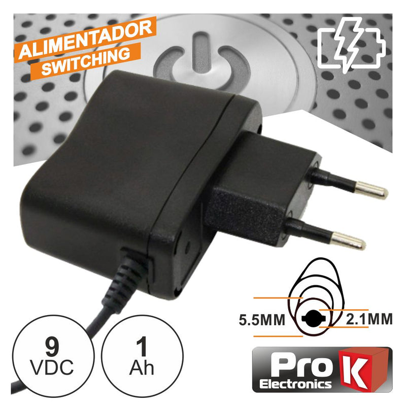 ALIMENTADOR SWITCHING 9V 1A