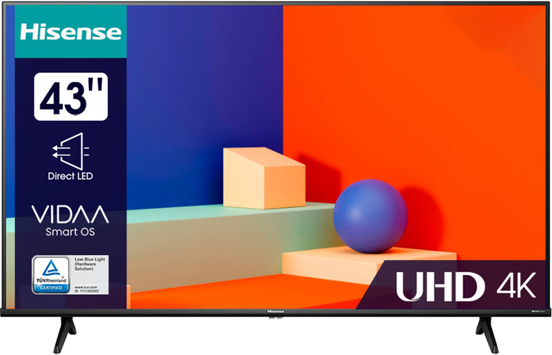 SMART TV HISENSE 43" LED UHD 4K A6K