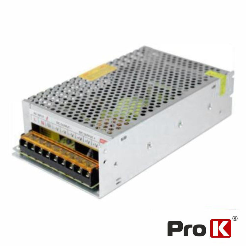 FONTE DE ALIMENTAÇÃO INDUSTRIAL 12V 240W 20A PROK