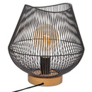 CANDEEIRO DE MESA COR PRETO E27 COLEÇÃO ´´JENA´´ 28X26CM