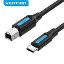 CABLE USB 2.0 IMPRESORA VENTION CQUBF USB TIPO-B MACHO - USB TIPO