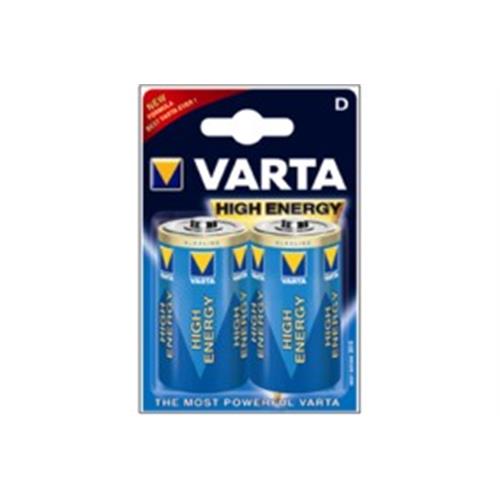 Varta High Energy D, 2 pcs Bateria descartável Alcalino