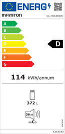 FRIGORÍFICO INFINITON CL370L85BDK( NO FROST  - BLACK INOX  - 372
