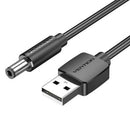 CABLE ALIMENTACIÓN VENTION CEYBD USB-A MACHO - DC 5.5MM MACHO 50C