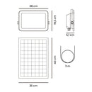 PROJETOR LED SOLAR COM 3 TEMPERATURAS DE COR, 300 W E 3200 LM