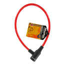 CABO DE AÇO COM CHAVE, BIKE SECURITY, CORES SORTIDAS, Ø0,8 X 65 C