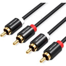 CABLE ESTÉREO VENTION VAB-R06-B300 2X RCA MACHO - 2X RCA MACHO 3M