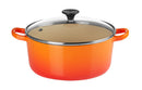 LE CREUSET - CAÇAROLA RED. C/ TAMPA CRISTAL 22 VOLCANICO 27001220