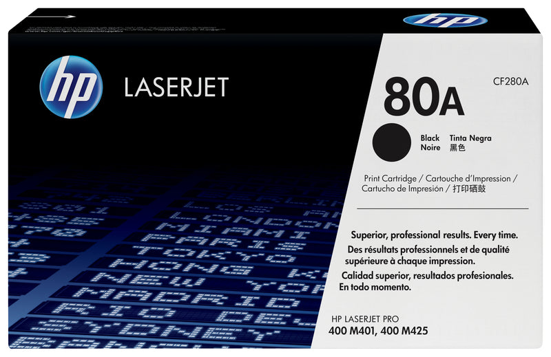 HP Toner LaserJet Original 80A Preto