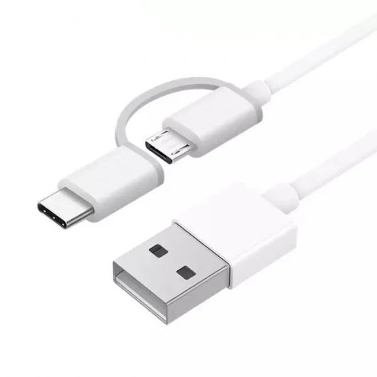 CABO XIAOMI MI 2-IN-1 USB (MICRO USB TO TYPE C) 100CM