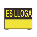 PLACA ´´ES LLOGA´´ (PVC 0.4MM) 35X45CM NORMALUZ