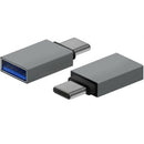 AISENS A108-0718 adaptador para cabos USB-C USB-A Cinzento