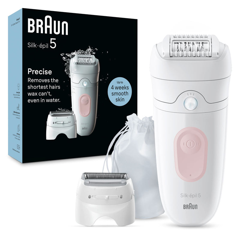 Braun Silk-épil 5 5-030 28 pinças Rosa, Branco