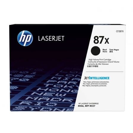 HP Toner LaserJet original 87X preto de elevado rendimento