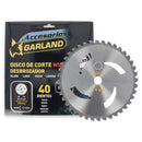 DISCO DE CORTE PARA ROÇADORA, 40 DENTES, Ø255 X 25,4 X 1,3 MM