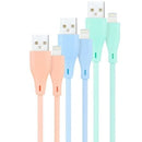 Nanocable 10.10.0401-A1 cabo Lightning 1 m Azul, Verde, Rosa