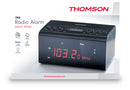 Thomson CR50 rádio Relógio Preto