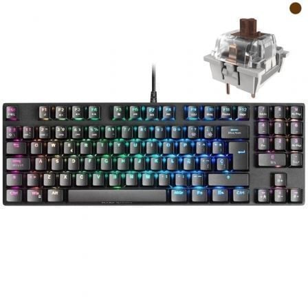 Mars Gaming MKREVOPROBRES teclado USB Espanhol Preto