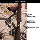 CORRENTE DE AÇO COM CAPA DE NYLON E CADEADO, BIKE SECURITY, BLIST