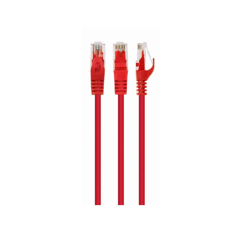 CABO REDE CAT 6.  0.5M  - VERMELHO