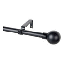KIT VARÃO PARA CORTINADOS ANILLO EXTENSÍVEL DE 110 A 200CM PRETO