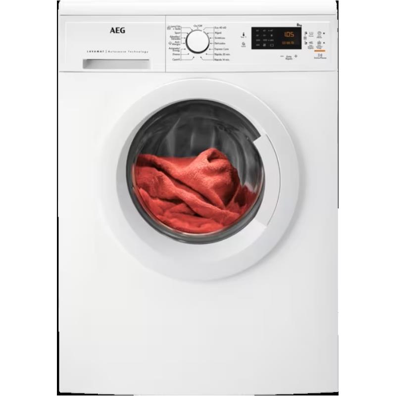 MÁQUINA DE LAVAR ROUPA AEG LFA5I82WRE( 1200 RPM - 8 KG - BRANCO